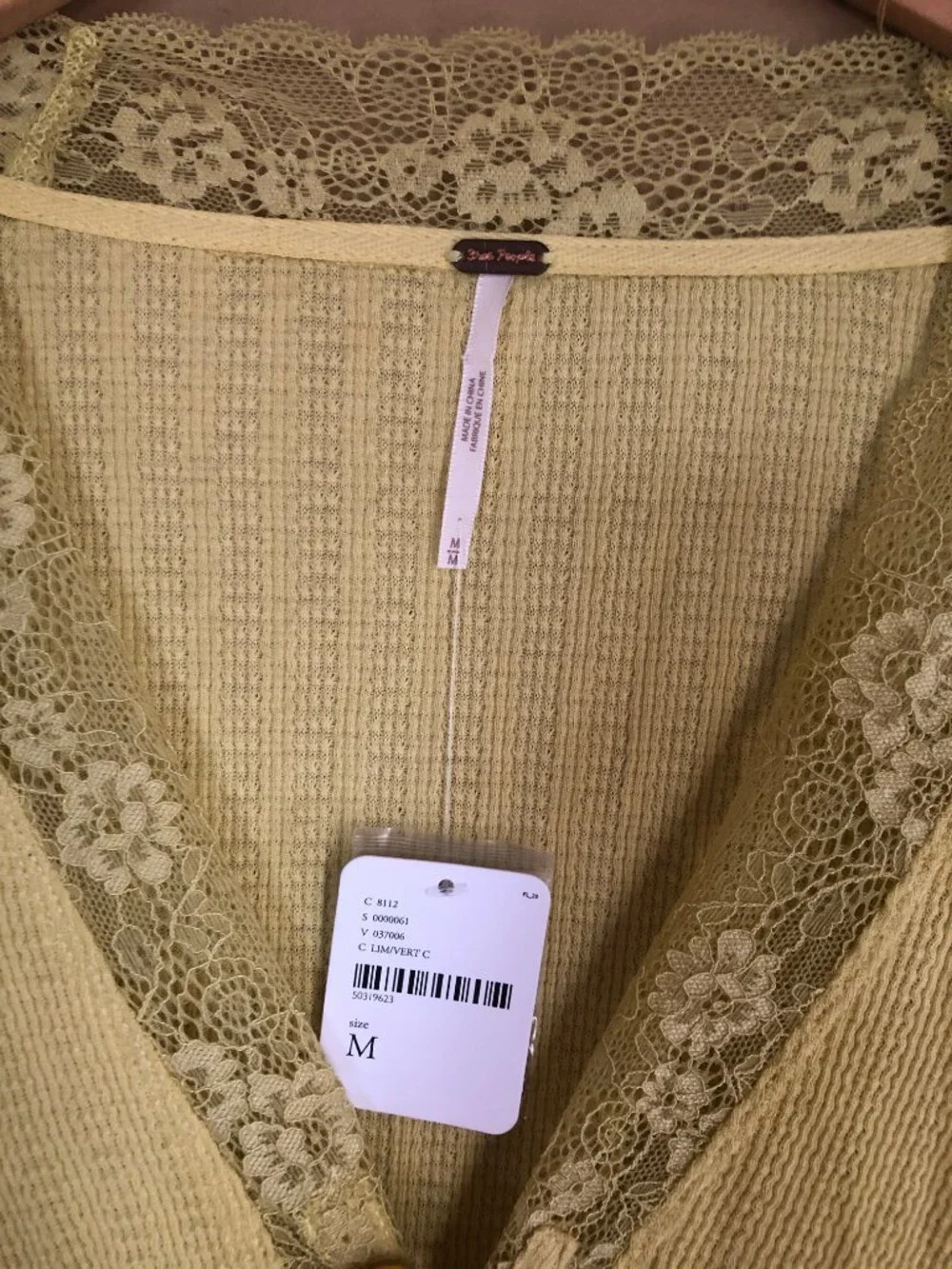 NWT Free People yellow Run With Me cropped cardigan